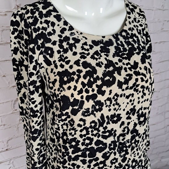 J. Crew Jules Shift Dress in Snowcat Print - Picture 3 of 11